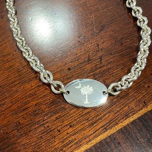 Sterling Silver Palmetto Tree Necklace